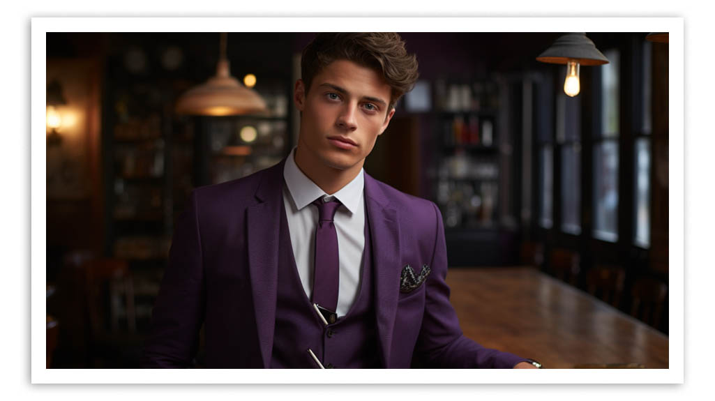 cravates mauves et violettes